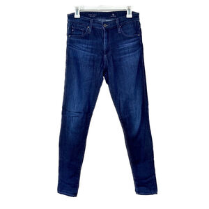 AG Adriano Goldschmied Farrah Ankle Jeans Skinny High Rise Dark Wash 27R x 30